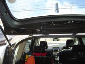 マツダ　プレマシー=MAZDA PREMACY=[DBA-CREW] 平成19年式にパナソニック製バックカメラCY-RC50D/KDの取付 5