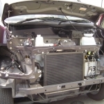 ホンダ　バモスのバンパー脱着