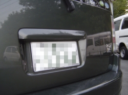 トヨタ　ビービーにバックカメラを設置した写真