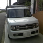 日産　キューブにETC車載器の取付