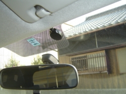 トヨタ　シエンタにETC車載器のアンテナ設置