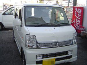スズキ　エブリイワゴンにパナソニック製カーナビの取付