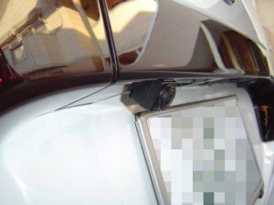 トヨタ　エスティマにアルパイン製バックカメラの設置
