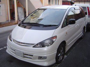 トヨタ　エスティマにアルパイン製カーナビの取付