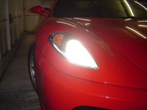 フェラーリ　F430 ヘッドライト点灯