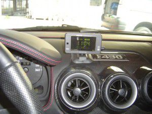 フェラーリF430　レーダー探知機の取付