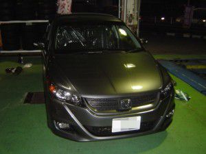 ホンダ　ストリームにカーナビとバックカメラの取付