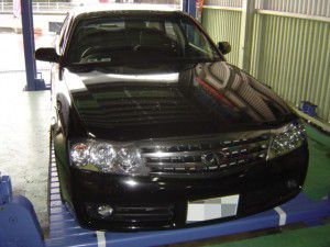 日産Y34型セドリックにパイオニア製DVDプレイヤーの取付