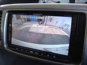ヴォクシーのバックカメラからの映像