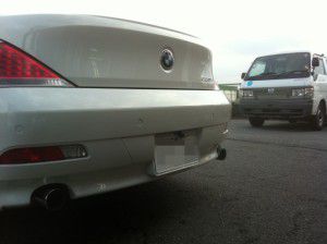 BMW 6シリーズ　バックカメラの設置・取付