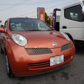 日産マーチにカーナビとDVDチェンジャー、ETC車載器の取付
